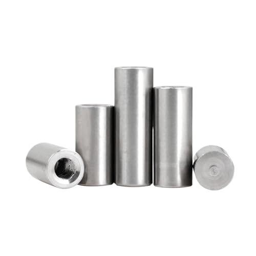 WMYDNXXT M2.5 M3 M4 M5 304 Edelstahlformteil Eingebettetes Innengewindelager Zylindrische Position Rollo-Passstift GB120(40mm,5pcs M4x6mm) von WMYDNXXT