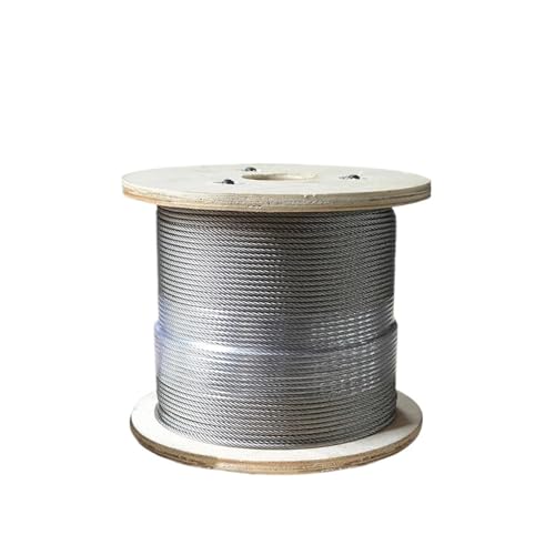 7 * 19 Mehrsträngiges weiches Seil 304 Edelstahl-Drahtseil 1 1,2 1,5 2 2,5 3 4 5 mm Kran-Drahtseil Hebeseil(1.2mm) von WMYOZDC