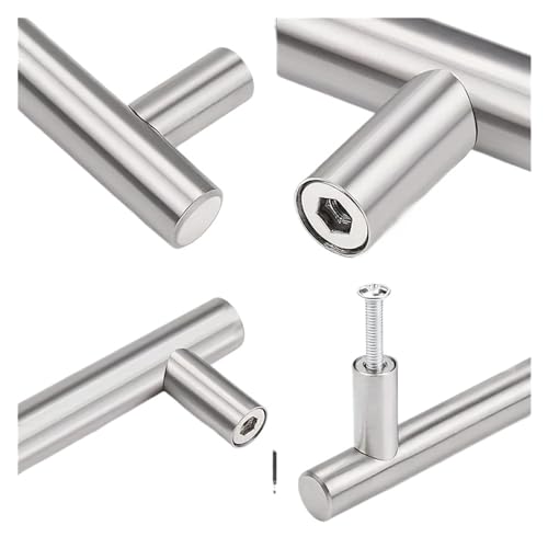 Gold Schrankgriffe, Edelstahl Küchenschrank Türgriffe Möbel Schubladengriffe T-Griffe(B Single hole) von WMYOZDC