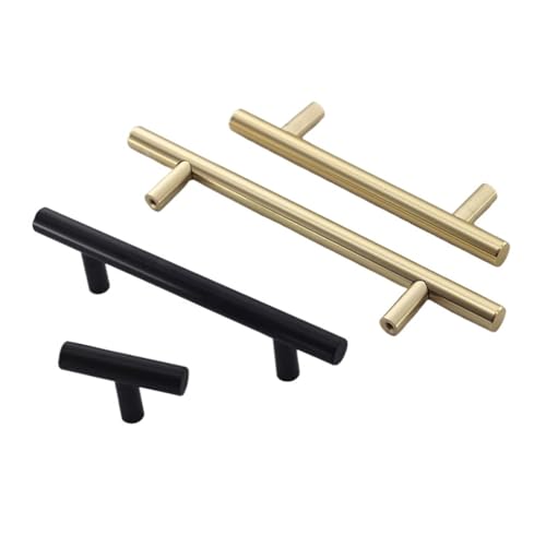 Goldfarbene Schrankgriffe, Türgriffe for Küchenschränke aus gebürstetem Edelstahl, Möbelschubladengriffe, Hardware-Griffe(Dark 128mm) von WMYOZDC