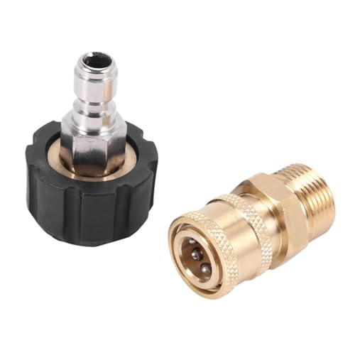 Hochdruckreiniger-Adapter, M22 auf 1/4 Zoll Schnellanschluss-Kit, M22 14 mm auf 1/4 Fuß Schnellanschluss-Kit von WMYOZDC
