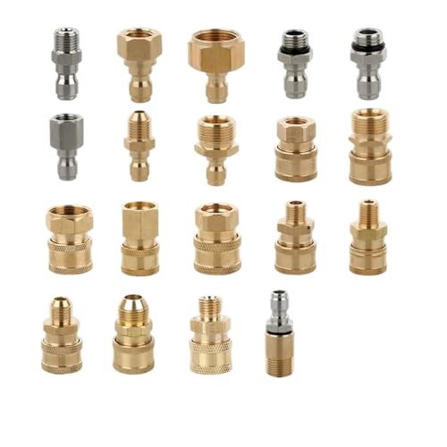 Hochdruckreiniger-Adapteranschluss, 1/4 Zoll Anschlussbuchse, geeignet for Anschluss von Autowaschmaschinenspray M14 M22(11#) von WMYOZDC