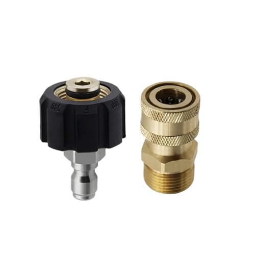 Hochdruckreiniger-Anschluss, M22 14 mm Innengewinde auf 1/4 Zoll Anschluss, M22 14 mm auf 3/8 Zoll Außengewinde-Adapter(M22 14MM-01) von WMYOZDC