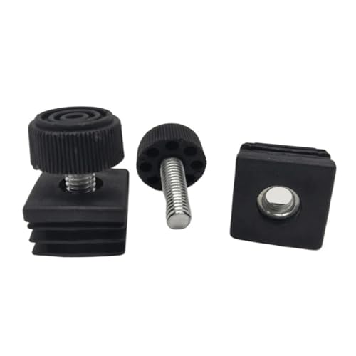 WMYOZDC Quadratische/runde Stahlrohre, verstellbare Fußpolster mit Muttern, Möbeltisch- und Stuhlbeine mit erhöhten Fußpolstern(22mm(M8)) von WMYOZDC