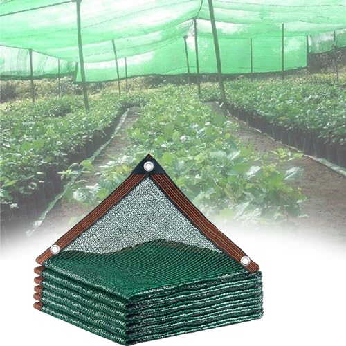 Schattiernetz 1x1m-10x15m, Sonnenschutznetz Sichtschutz Sonnensegel für Gemüsegarten Terrasse Pflanze Blume Hühnerstall Carport(Size:2x8m(6.5x26ft)) von WNANCH