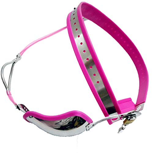 Keuschheitsgürtel Metall Mann, Keuchheitsgürtel Für Männer Chastity Aus Edelstahl 304 Mit Praktischen Löchern Schwarz / Pink Zwei Farben Bondage Fetisch BDSM Sexspielzeug 60-150Cm,Rosa,100cm/110cm Keuschheitsgürtel Metall Mann, Keuchheitsgürtel Für Männer Chastity Aus Edelstahl 304 Mit Praktischen Löchern Schwarz / Pink Zwei Farben Bondage Fetisch BDSM Sexspielzeug 60-150Cm,Rosa,100cm/110cm von WNBXZ