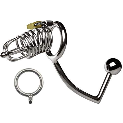 Peniskäfig Mit Dilator Chastity Cage Metall Keuschheitsgürtel Für Männer Mit Abnehmbarem Analplug Und Harnröhrendilatator, Cockcage Kann Alleine Verwendet Werden Sextoysets Für Männer,Long,50mm Peniskäfig Mit Dilator Chastity Cage Metall Keuschheitsgürtel Für Männer Mit Abnehmbarem Analplug Und Harnröhrendilatator, Cockcage Kann Alleine Verwendet Werden Sextoysets Für Männer,Long,50mm von WNBXZ