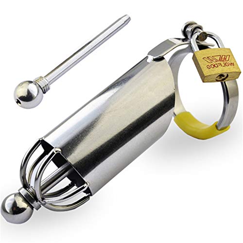 WNBXZ Chastity Cage Chastity Men Keuschheitsgürtel Für Männer Keuschheitskäfig Metall Einzigartiges Erscheinungsbild Mit Herausnehmbarem Harnröhrendilatator Sm Fetisch Bondage Gerät,43 mm WNBXZ Chastity Cage Chastity Men Keuschheitsgürtel Für Männer Keuschheitskäfig Metall Einzigartiges Erscheinungsbild Mit Herausnehmbarem Harnröhrendilatator Sm Fetisch Bondage Gerät,43 mm von WNBXZ
