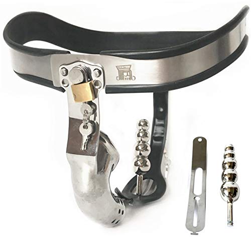 WNBXZ Cinturón de castidad para Hombres Cinturón de castidad Hombre Jaula de castidad Material de Acero inoxidable de alta calidad Con tapón anal extraíble Sm Fetish Bondage Toy 60-150cm,120cm/130cm WNBXZ Cinturón de castidad para Hombres Cinturón de castidad Hombre Jaula de castidad Material de Acero inoxidable de alta calidad Con tapón anal extraíble Sm Fetish Bondage Toy 60-150cm,120cm/130cm von WNBXZ
