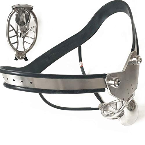 WNBXZ Keuschheitsgürtel Mann Chastity Belt Male Keuschheitskäfig Chastity Cage Metall Hochwertiges Metallmaterial Hohles Aussehen Unsichtbares Design Fetisch Bondage Sexspielzeug 60/150Cm,100cm/110cm WNBXZ Keuschheitsgürtel Mann Chastity Belt Male Keuschheitskäfig Chastity Cage Metall Hochwertiges Metallmaterial Hohles Aussehen Unsichtbares Design Fetisch Bondage Sexspielzeug 60/150Cm,100cm/110cm von WNBXZ