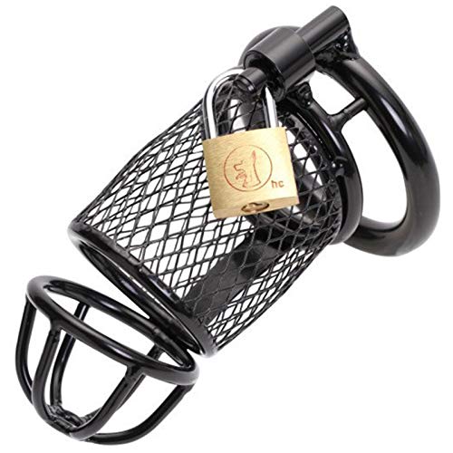 WNBXZ Keuschheitsgürtel Mann Edelstahl Cockcage Peniskäfig Keuschheitskäfig Extrem Hohles Design Mit Externem Vorhängeschloss Fetisch Bondage Sm Erotik Sexspielzeuge Für Männer 40mm-50mm,Schwarz,45mm WNBXZ Keuschheitsgürtel Mann Edelstahl Cockcage Peniskäfig Keuschheitskäfig Extrem Hohles Design Mit Externem Vorhängeschloss Fetisch Bondage Sm Erotik Sexspielzeuge Für Männer 40mm-50mm,Schwarz,45mm von WNBXZ