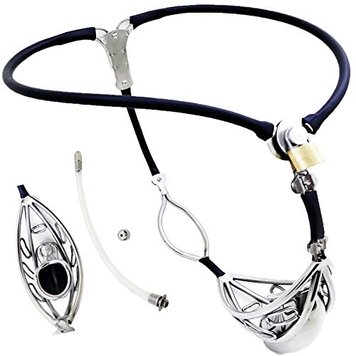 WNBXZ Keuschheitsgürtel Mann Keuschheitsgürtel Für Männer Edelstahl Chastity Belt Male, Hohler Peniskäfig Und Abnehmbarer Katheter Sm Fetisch Slave Sex Spielzeug60-150Cm,Schwarz,100cm/110cm WNBXZ Keuschheitsgürtel Mann Keuschheitsgürtel Für Männer Edelstahl Chastity Belt Male, Hohler Peniskäfig Und Abnehmbarer Katheter Sm Fetisch Slave Sex Spielzeug60-150Cm,Schwarz,100cm/110cm von WNBXZ