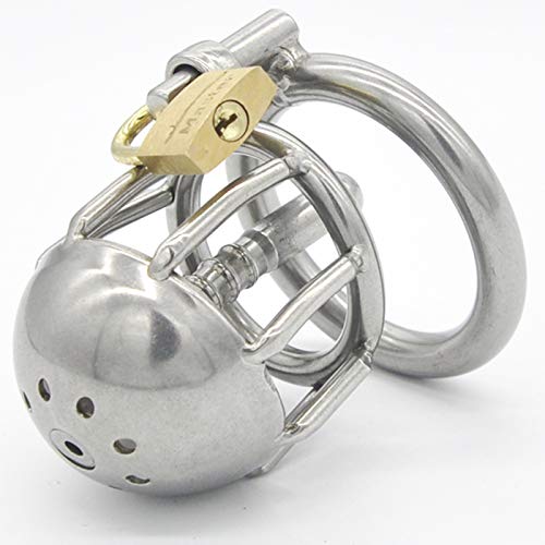 WNBXZ Keuschheitskäfig Stahl Dilator Peniskäfig Cock Cage Penniskäfig Edelstahl Mit Herausnehmbarem Harnröhrendilatator Ergonomisches Design Keuschheitsgürtel Mann Männer Sexspielzeug,50mm WNBXZ Keuschheitskäfig Stahl Dilator Peniskäfig Cock Cage Penniskäfig Edelstahl Mit Herausnehmbarem Harnröhrendilatator Ergonomisches Design Keuschheitsgürtel Mann Männer Sexspielzeug,50mm von WNBXZ