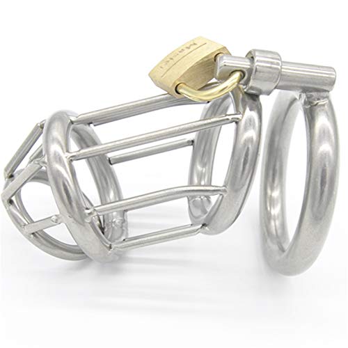 WNBXZ Peniskäfig Chasity Men Keuschheitskäfig Extrem Cockcage Cockringe Für Männer Hochwertiges Edelstahlmaterial 40Mm-50Mm Es Stehen 3 Größen Zur Auswahl Sextoysets Für Man,50mm WNBXZ Peniskäfig Chasity Men Keuschheitskäfig Extrem Cockcage Cockringe Für Männer Hochwertiges Edelstahlmaterial 40Mm-50Mm Es Stehen 3 Größen Zur Auswahl Sextoysets Für Man,50mm von WNBXZ