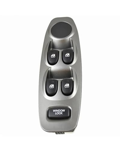 Auto Elektrische Fensterheber Für Hyundai Accent LINKE Seite Mit Taste 93570-25000 9357025000 Elektrische Fensterheber Schalter 9357025000YN(Silver No Auto) von WNCXSA