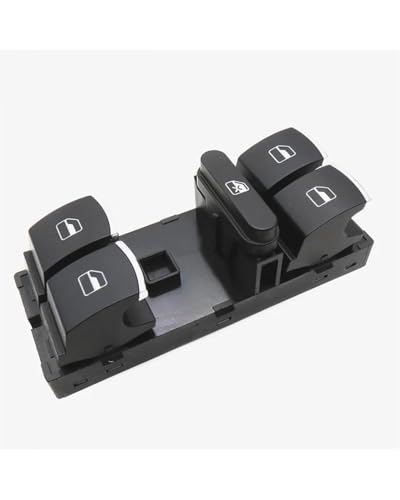 Auto Elektrische Fensterheber Für Jetta Für Golf Für GTI MK5 MK6 Für Passat B6 CC Für Seat Leon MK2 5ND959857 Hauptschalter Für Fensterheber 5ND 959 857(Chrome) von WNCXSA