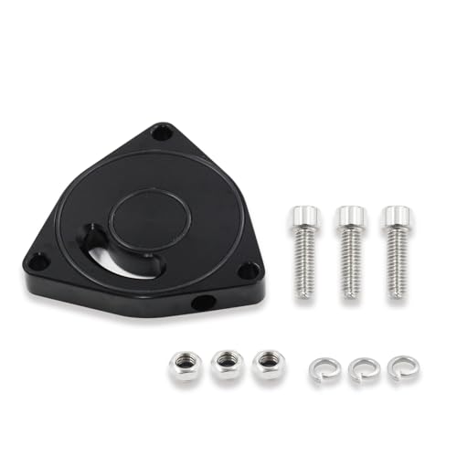 WNDUOKXH Autoventile Blow Turbolader Auslassventildichtung Blow Valve Spacer Legierung Aluminiumventile Turbolader Auspuff, Schwarz von WNDUOKXH