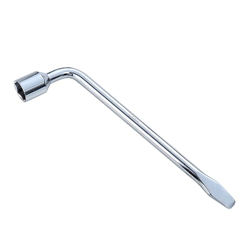 WNDUOKXH Korrosionsbeständiger Radmutternschlüssel Steckschlüssel für langlebige Leistung. Professioneller Metall Steckschlüssel, Silber, 24mm von WNDUOKXH