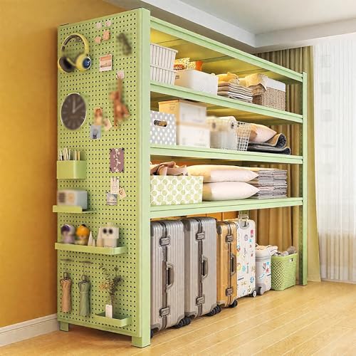 WNGJZZYC Kellerregal Metall, 5-Stöckiges Industrieregal, Verstellbares Lagerregale, für Zuhause, Supermarkt, Hohe Tragkraft(Green,160x50x30cm/63x20x12in) von WNGJZZYC