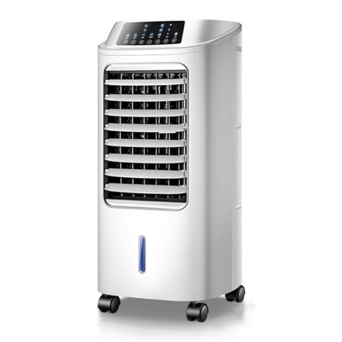 WNGJZZYC Ventilator mit Wasserkühlung, Tragbarer 3-in-1-Verdunstungskühler, Ventilator und Luftbefeuchter mit 6,3L-Wassertank, Fernbedienung, 3 Geschwindigkeitsstufen und 4 Kühlakkus WNGJZZYC Ventilator mit Wasserkühlung, Tragbarer 3-in-1-Verdunstungskühler, Ventilator und Luftbefeuchter mit 6,3L-Wassertank, Fernbedienung, 3 Geschwindigkeitsstufen und 4 Kühlakkus von WNGJZZYC