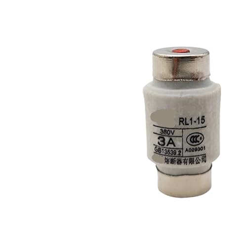 2 Stück Sicherung RL1-15 Keramiksicherungsrohr 380V-15A 6A 5A 3A Sicherungskern(3A) von WNQNOOVE