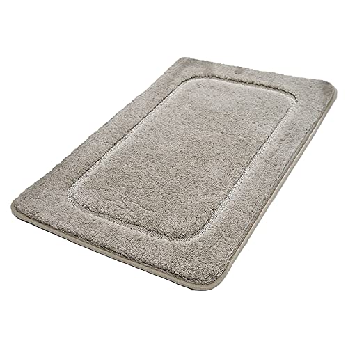 WNRGXYF Badteppich Badvorleger Badematte Rutschfester Teppich Küchenteppich Innenmatte Waschbare Mikrofaser Badematte für Badezimmer Wohnzimmer Schnell trocknend,F,60x110CM von WNRGXYF