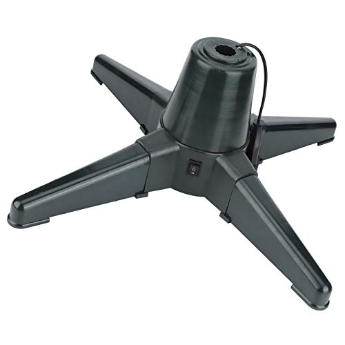 WNSC Weihnachtsbaumständer, elektrischer rotierender Weihnachtsbaumständer, Verstellbarer Stromsparmodus aus Kunststoff für geräuschlose Eisenrohre Weihnachtsbäume(50cm) von WNSC