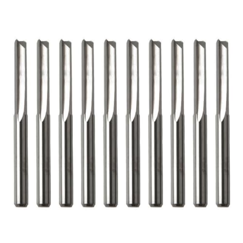 10 Prozent Hochgeschwindigkeitsstahl Endmühle 3 175 Mm Schaft 2 Flöte Gerade Schlitzmahlen Cutter Holzschneider Maschine Router Bit von WNXGNHO
