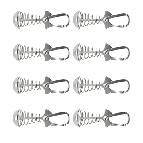 8pcs Outdoor Zeltspirale Stang Stecker Bodenanker Freien Freien Campingstifte Für Strand Oder Bergnutzung Wiederverwendbarer Aluminiumzelt Einsätze von WNXGNHO