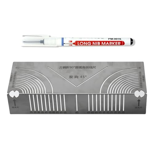 Angles & Arcs Markierungswerkzeug Verstellbare Bögen Zweizweck Anreißnadel Metall Markierungswerkzeug für Metallbearbeitung Technik Angles & Arcs Markierungswerkzeug Verstellbare Bögen Zweizweck Anreißnadel Metall Markierungswerkzeug für Metallbearbeitung Technik von WNXGNHO