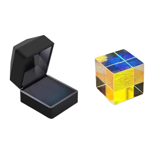 Dichroic X Cubes Glas Optische Lichtbrechungen Cubes Multicolor Optisch Für Fotografiestrahlen Die Farbenfrohe Lichtdisplay Aufteilen von WNXGNHO