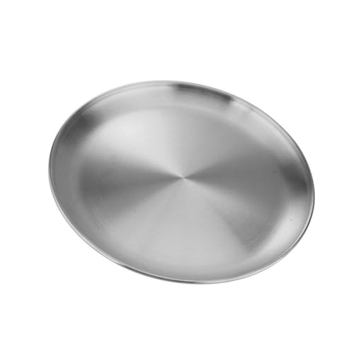 Stapelbare Edelstahl Serviergerichte 2 Größe Nonsilip Bottom Camping Party Essgeschirr Metalldinnerteller Stapelbare Edelstahl Serviergerichte 2 Größe Nonsilip Bottom Camping Party Essgeschirr Metalldinnerteller von WNXGNHO