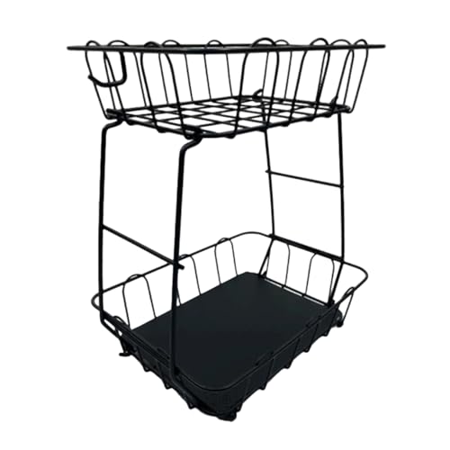 Stapelbarer Metallküchenkorb Für Snacks Brot Obst Mit Robustem Eisenrahmen Abgestuftet Obstkorb Metall Obstkorb Rack Rack Stapelbarer Metallküchenkorb Für Snacks Brot Obst Mit Robustem Eisenrahmen Abgestuftet Obstkorb Metall Obstkorb Rack Rack von WNXGNHO
