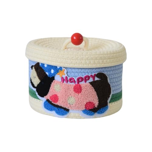 WNXGNHO Verspielte Cartoon Cotton Storage Box Kinder Spielzeug Organisatoren Tragbare Tragbare Container Für Schulbedarf Home Decors Easy Clean Cartoon Storage Box von WNXGNHO