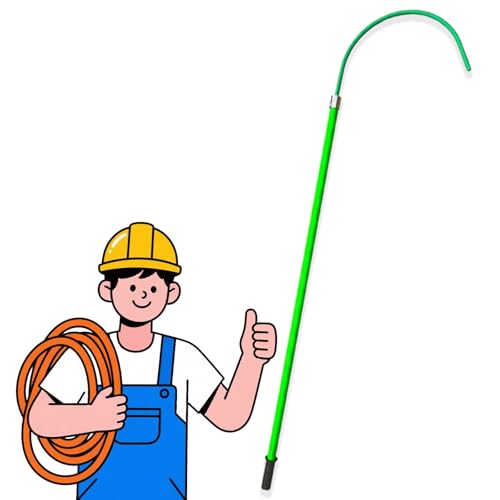 Isolierter Rettungshaken, Hochspannungs-Rettungsstange, Elektrische Sicherheits-Zugstange Für Baustellen/Fabriken, Werkzeug zur Schutzausrüstung(Green,2m/78.7in/6.6ft) von WNYAILLL