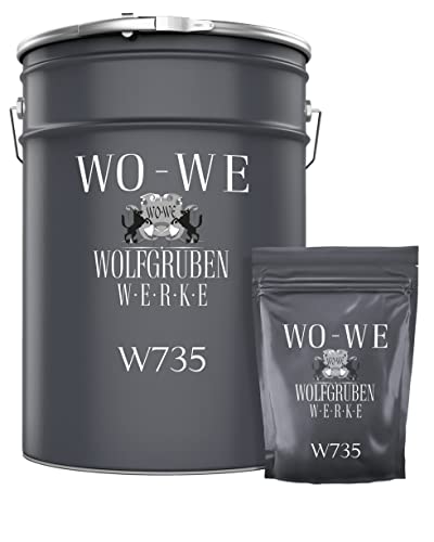 WO-WE 2K Epoxidharz Balkonfarbe Terrassenfarbe Beschichtung Hellelfenbein wie RAL 1015-2,5Kg von WO-WE