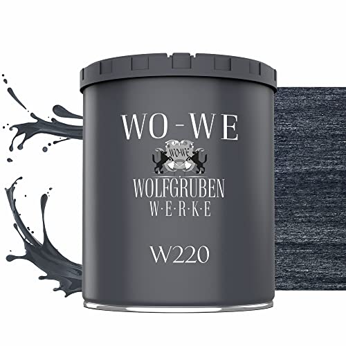 Dickschichtlasur 2in1 Holzlasur Holzschutzlasur außen und innen Ebenholz - 750ml Dickschichtlasur 2in1 Holzlasur Holzschutzlasur außen und innen Ebenholz - 750ml von WO-WE