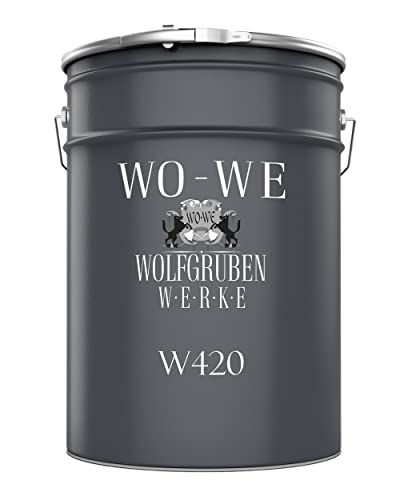 WO-WE Holzfarbe Holzlack Holzanstrich Holzbeschichtung - Eisengrau ähnl. RAL 7011-5L von WO-WE