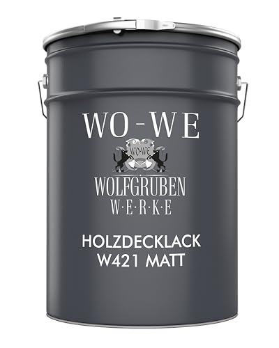 Holzlack Holzfarbe Holzschutzfarbe Möbellack MATT W421 Tiefschwarz änhl. RAL 9005 - 2.5L von WO-WE