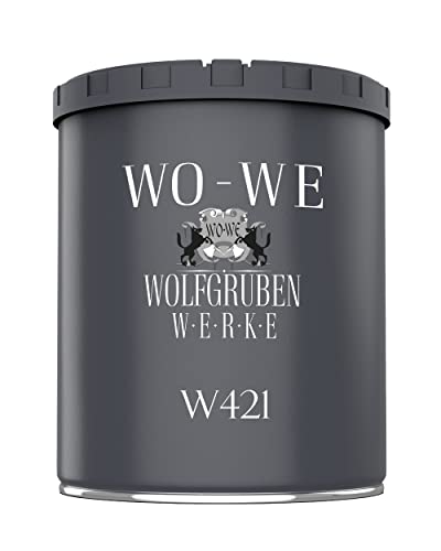 Holzlack Holzfarbe Holzschutzfarbe Möbellack MATT W421 Tiefschwarz änhl. RAL 9005 - 750 ml von WO-WE