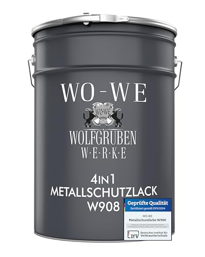 WO-WE Metallschutzlack 4in1 Metalllack Metallfarbe Metallschutzfarbe W908 Lichtblau - 5L WO-WE Metallschutzlack 4in1 Metalllack Metallfarbe Metallschutzfarbe W908 Lichtblau - 5L von WO-WE