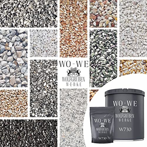 Steinteppich Set Außen 2m² UV-Schutz Marmorkies 25kg inkl. 2K Bindemittel - Bardiglio Licht 1-4mm Steinteppich Set Außen 2m² UV-Schutz Marmorkies 25kg inkl. 2K Bindemittel - Bardiglio Licht 1-4mm von WO-WE