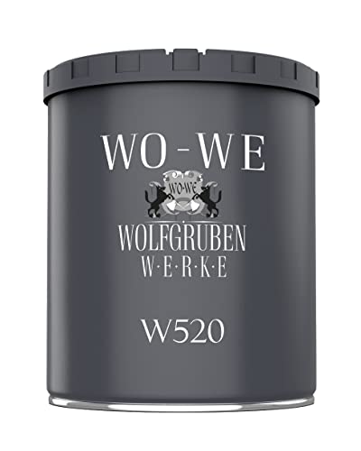 WO-WE Nano Fassadenfarbe W520 Wandfarbe für Außen Mauer Fassade Silbergrau - 750ml von WO-WE