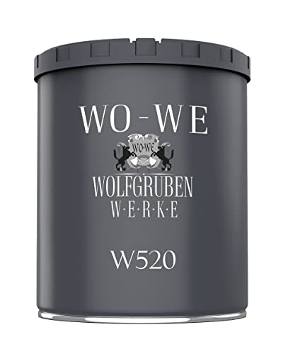 WO-WE Nano Fassadenfarbe W520 Wandfarbe für Außen Mauer Fassade Platingrau - 750ml von WO-WE