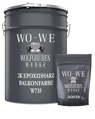 2K Epoxidharz Balkonfarbe Terrassenfarbe Beschichtung Perlweiß wie RAL 1013-2,5Kg 2K Epoxidharz Balkonfarbe Terrassenfarbe Beschichtung Perlweiß wie RAL 1013-2,5Kg von WO-WE