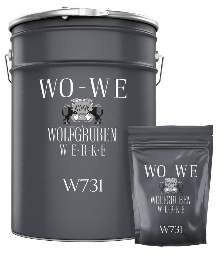 WO-WE 2K Epoxidharz Steinteppich Porenfüller W731 Naturstein-Imprägnierung (Set), 3-9Kg, Farblos mit Uv-schutz von WO-WE