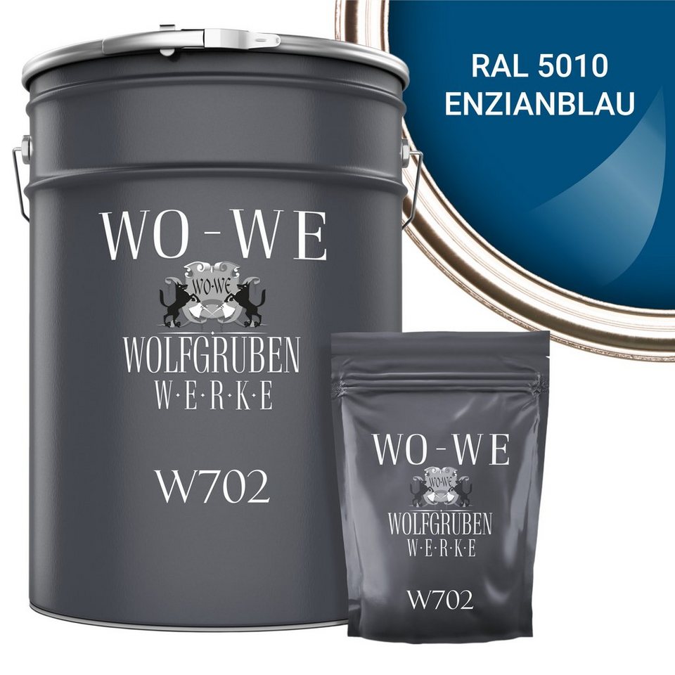 WO-WE Bodenversiegelung 2K Garagenfarbe Bodenbeschichtung W702, 2,5-20Kg, Seidenglänzend, Epoxidharz von WO-WE