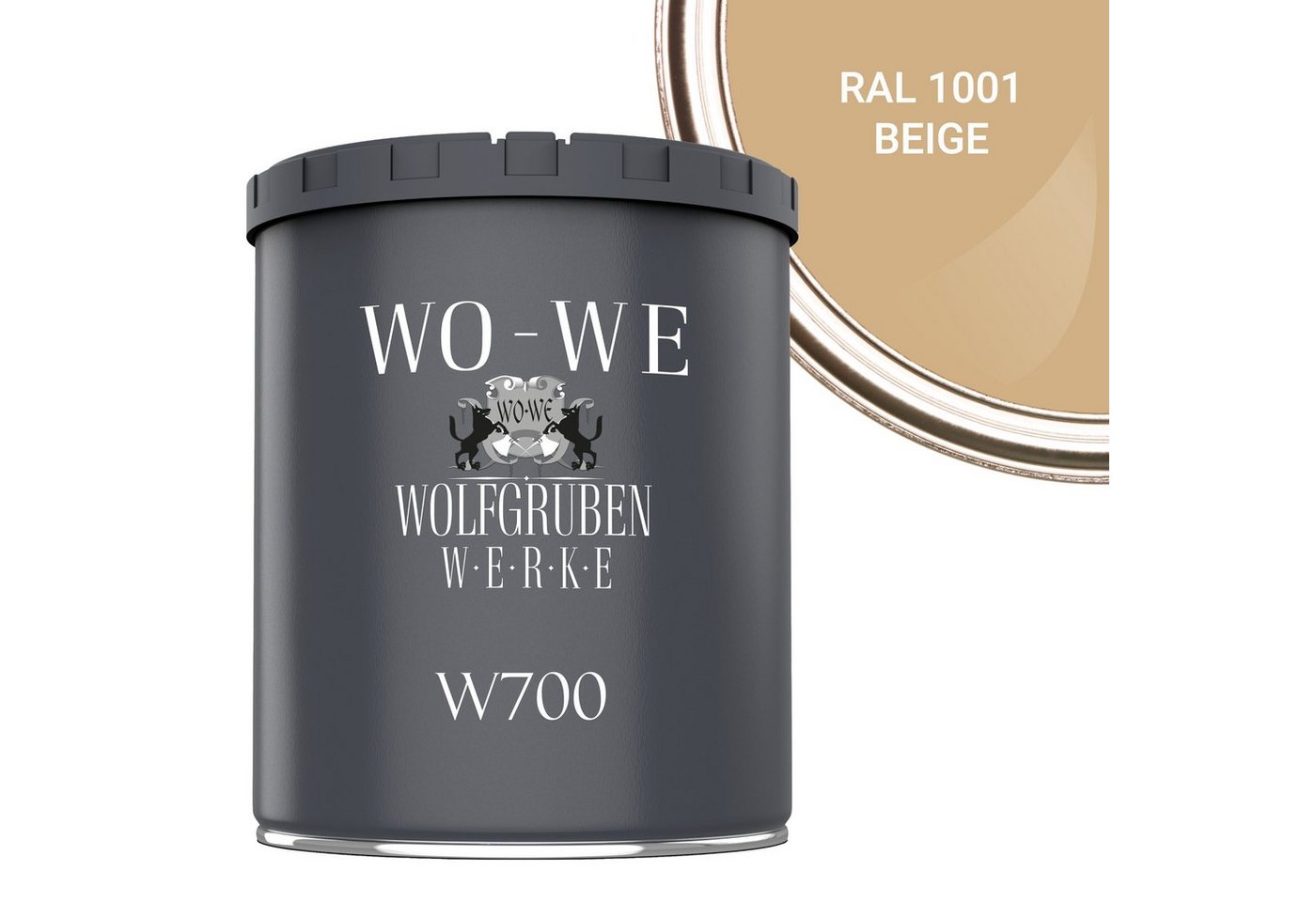 WO-WE Bodenversiegelung Betonfarbe Bodenfarbe Bodenbeschichtung W700, 1-10L, Seidenglänzend von WO-WE