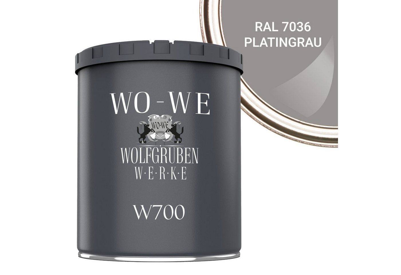 WO-WE Bodenversiegelung Betonfarbe Bodenfarbe Bodenbeschichtung W700, 1-10L, Seidenglänzend von WO-WE