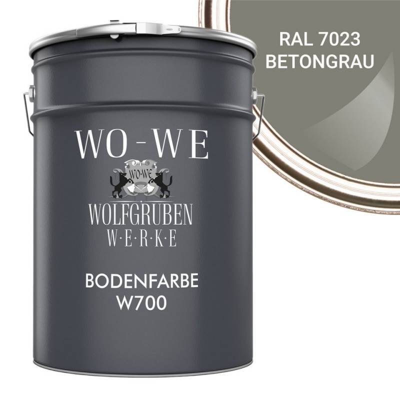 WO-WE Bodenversiegelung Betonfarbe Bodenfarbe Bodenbeschichtung W700, 1-10L, Seidenglänzend von WO-WE